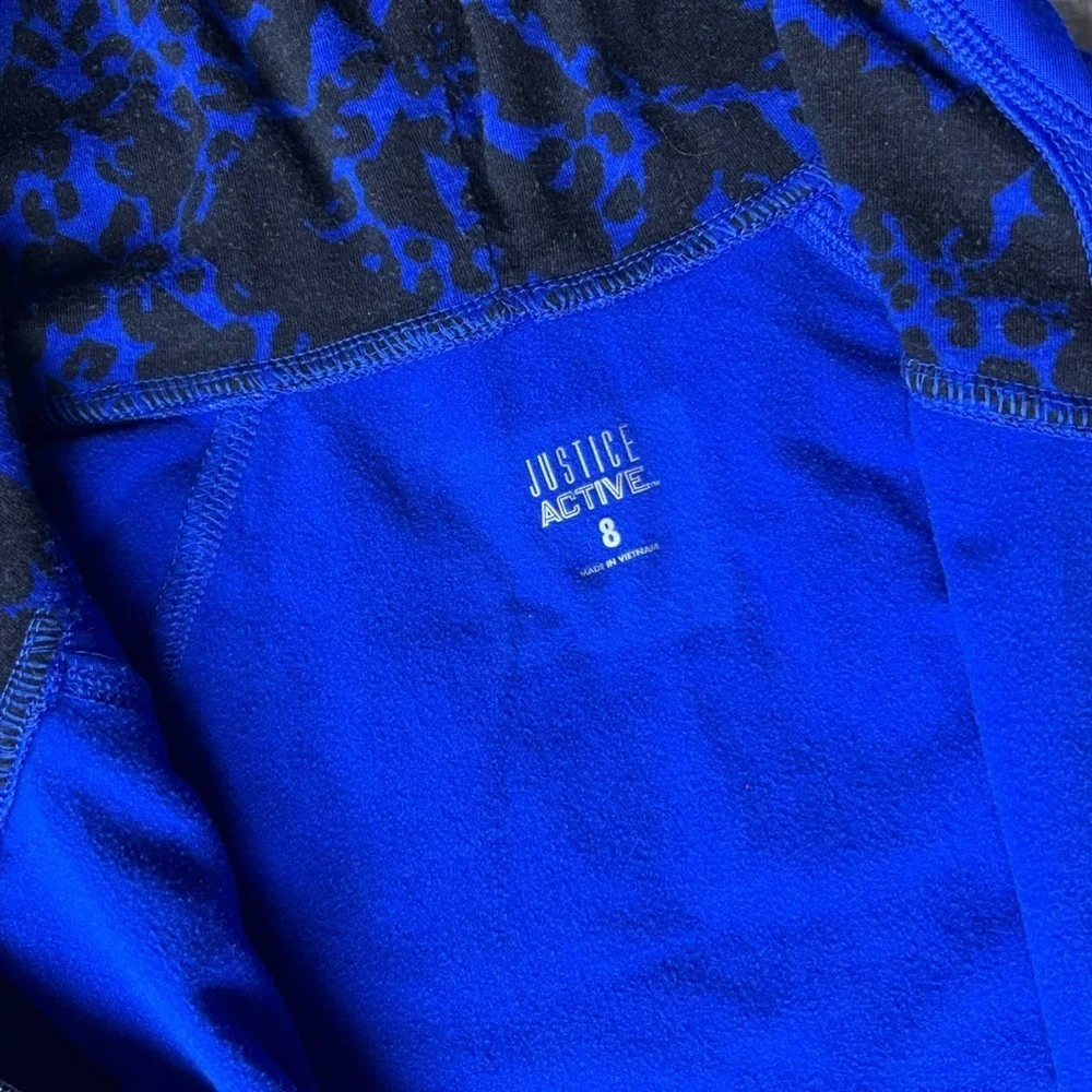 Girls Size 8 Justice Active Blue Cheer Jacket